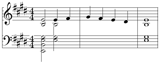E major example